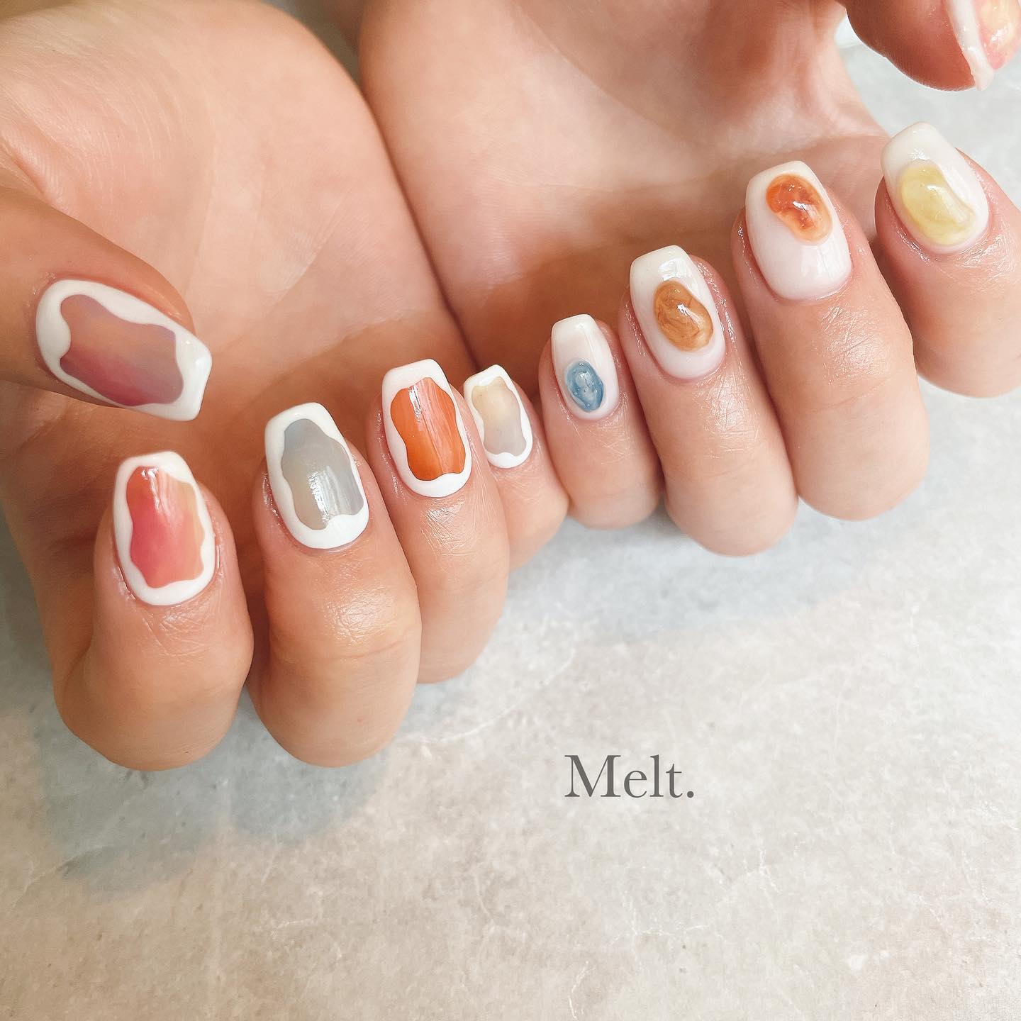 カラフルニュアンスネイル♪ | BLOG | 高円寺のネイルならprivate nail salon Melt.